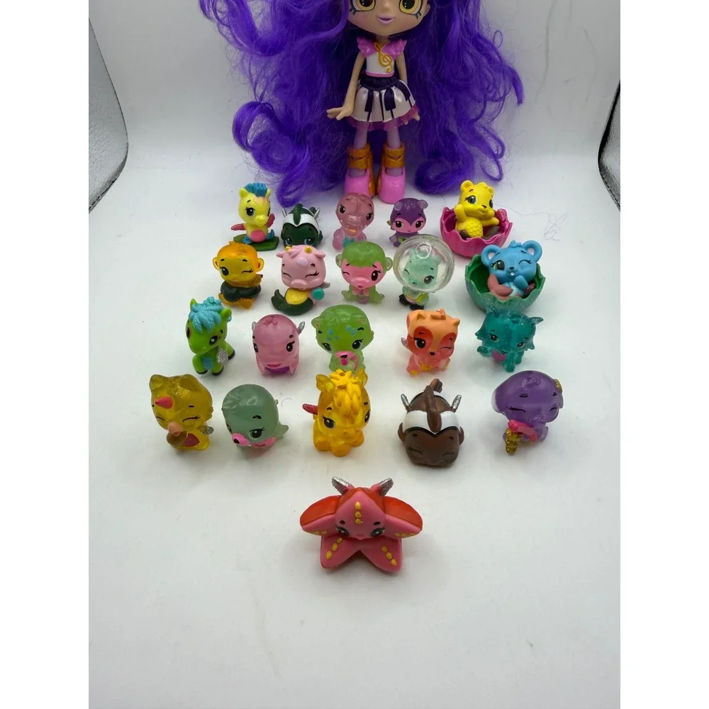 Hatchimals CollEGGtibles Lot of‎ 20 Figures and Shopkins Shoppies Doll